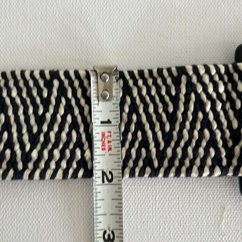 Black and White Electric Patterned Belt - Picture 6 of 7